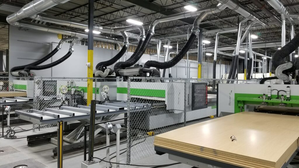 Production Factory, wide angle shot