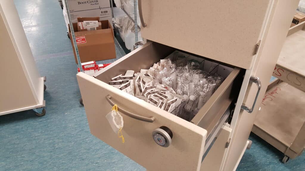 Nurse Storage - Locked Drawer