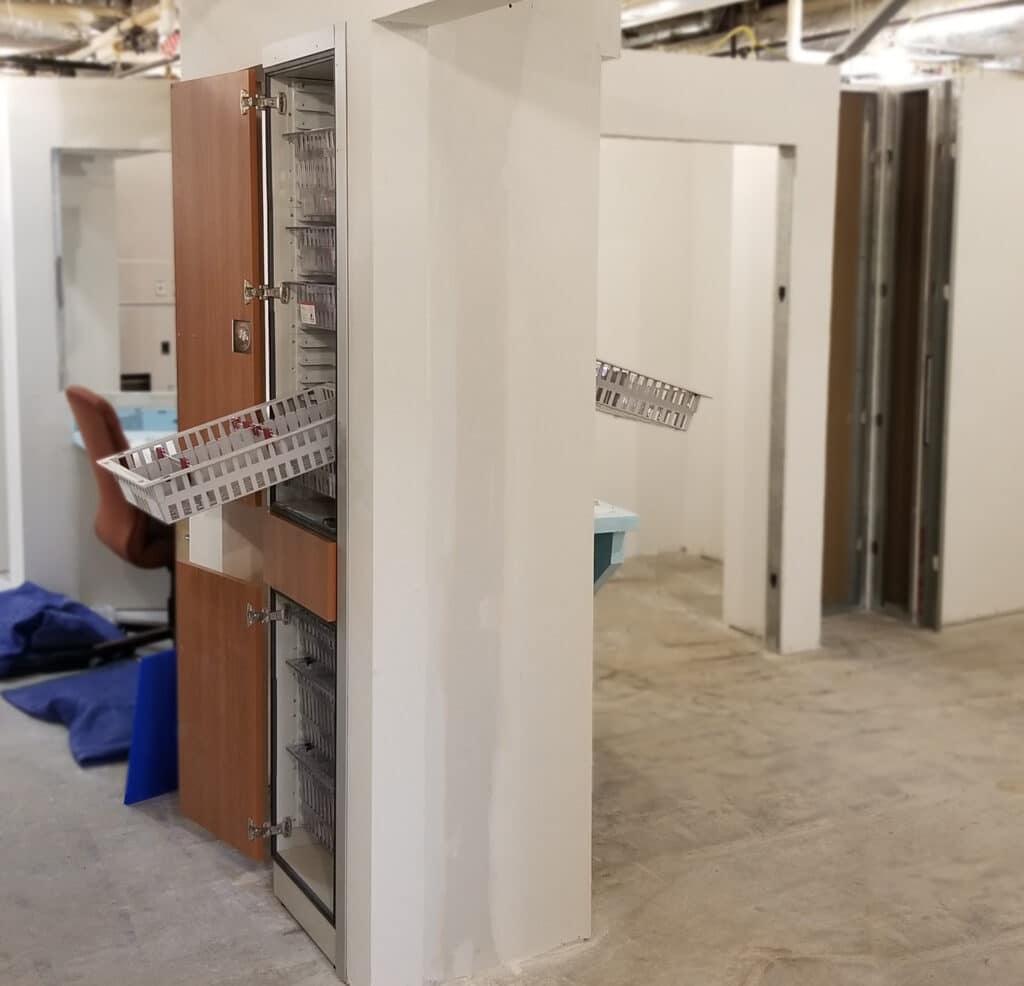 Interior of Pass Through Nurse Server