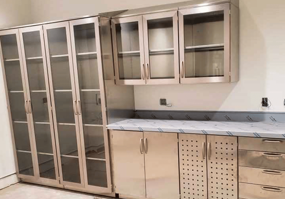 Flow Care Modular Stainless steel catheter storage closet